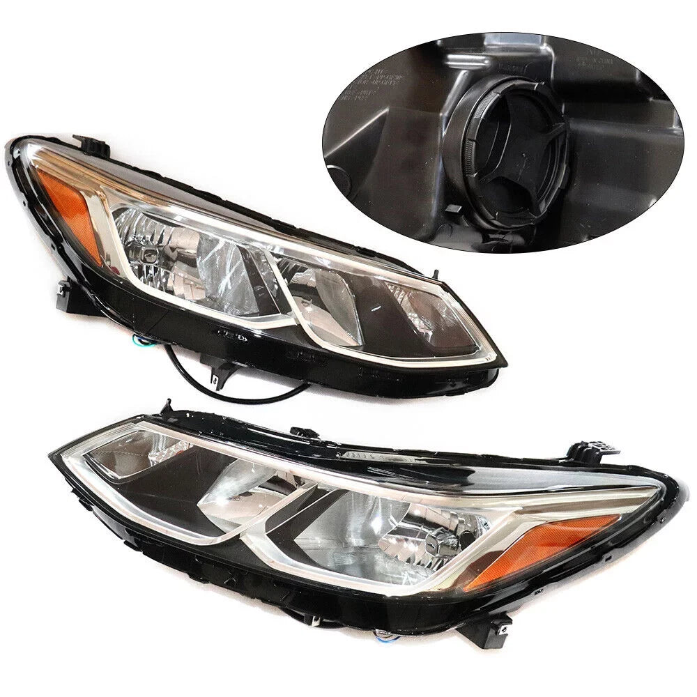2018 Cruze for 2017 2019 Halogen,Left&Right Headlight 1 Chevrolet Pair 2016 Headlamp