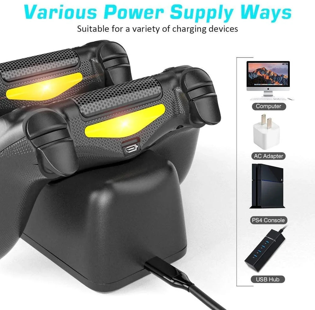 1.8Hrs Station, Charger Charging Charger Controller Charging Playstation 4 Station Controller Replacement Dock Dock, PS4 PS4 4 Dualshock for