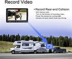 RV/Truck/Bus/Camper/Van/Pickup Rear For View Monitor 7” System ZEROXCLUB Backup Night Vision WRMBY1 Parking Camera
