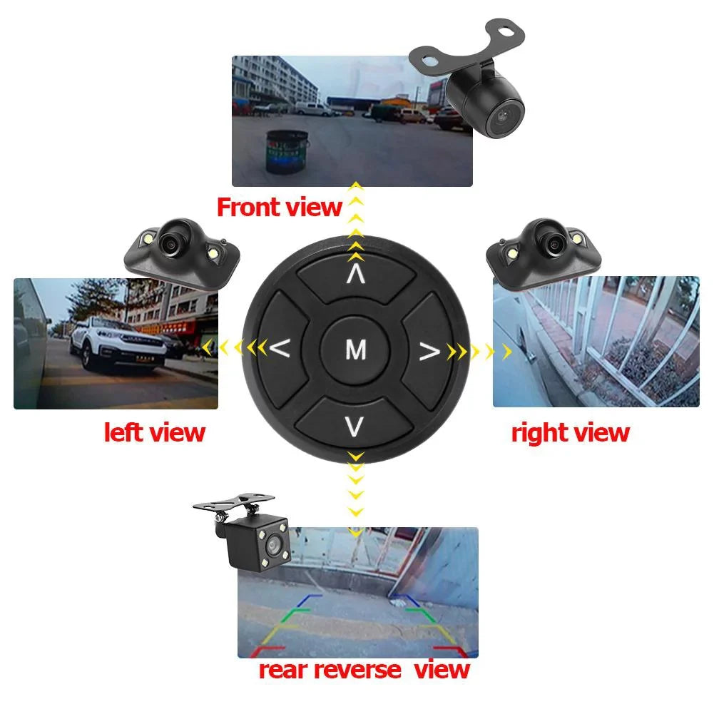 5in Recording System DVR Monitor Camera Cam Degree Car 4 with Bird Jocestyle View 360