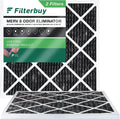 Air with Furnace Activated 8 (2-Pack) Filterbuy Filters Odor 10x10x1 Pleated Carbon Eliminator