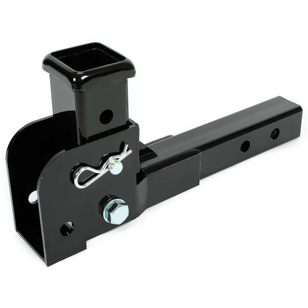 to Mount Receiver Black Up Pounds Trailer Folding Tongue 500 Kojem Cargo Carrier Hitch Weight Wheelchair Steel 2”