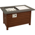 2-in-1 Fire Table Design Patio with Pit Pit Table Cuisinart - Ignition, Start Push Fire to Coffee to Outdoor