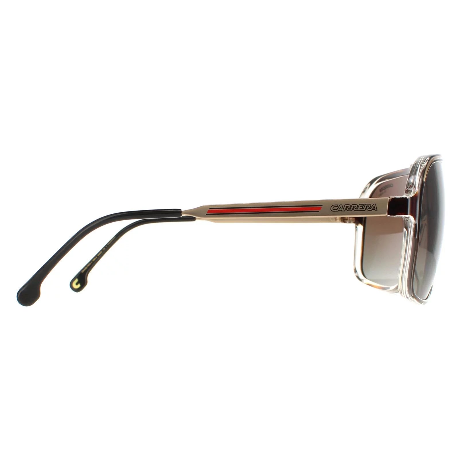 grand prix pilot prix sunglass 2 2 t4o square black/white/red carrera grand