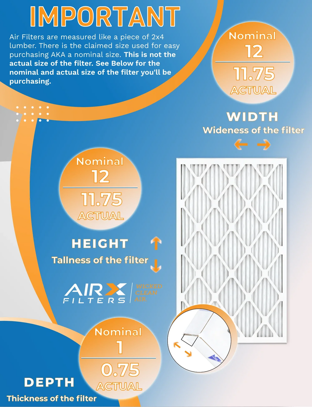 in Made of 11 USA AIR. & - Comparable MERV 7 FILTERS Air 12x12x1 MPR 12 Filters MPR AIRX to Rating, Filter Furnace FPR 1200 Pack WICKED CLEAN 1000, by