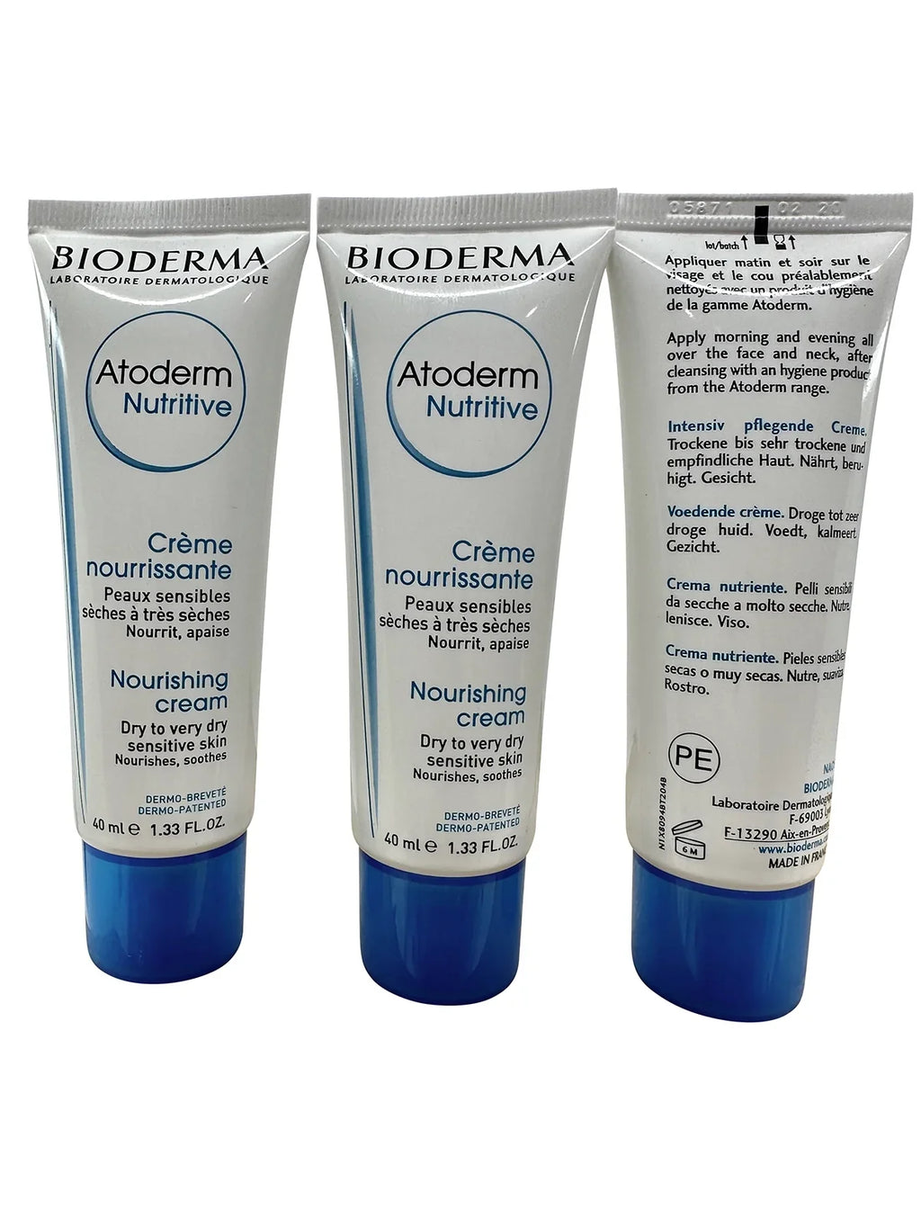Dry Sensitive Very Atoderm Nutritive Set Bioderma Nourishing 1.33 3 oz Dry & Skin of Cream