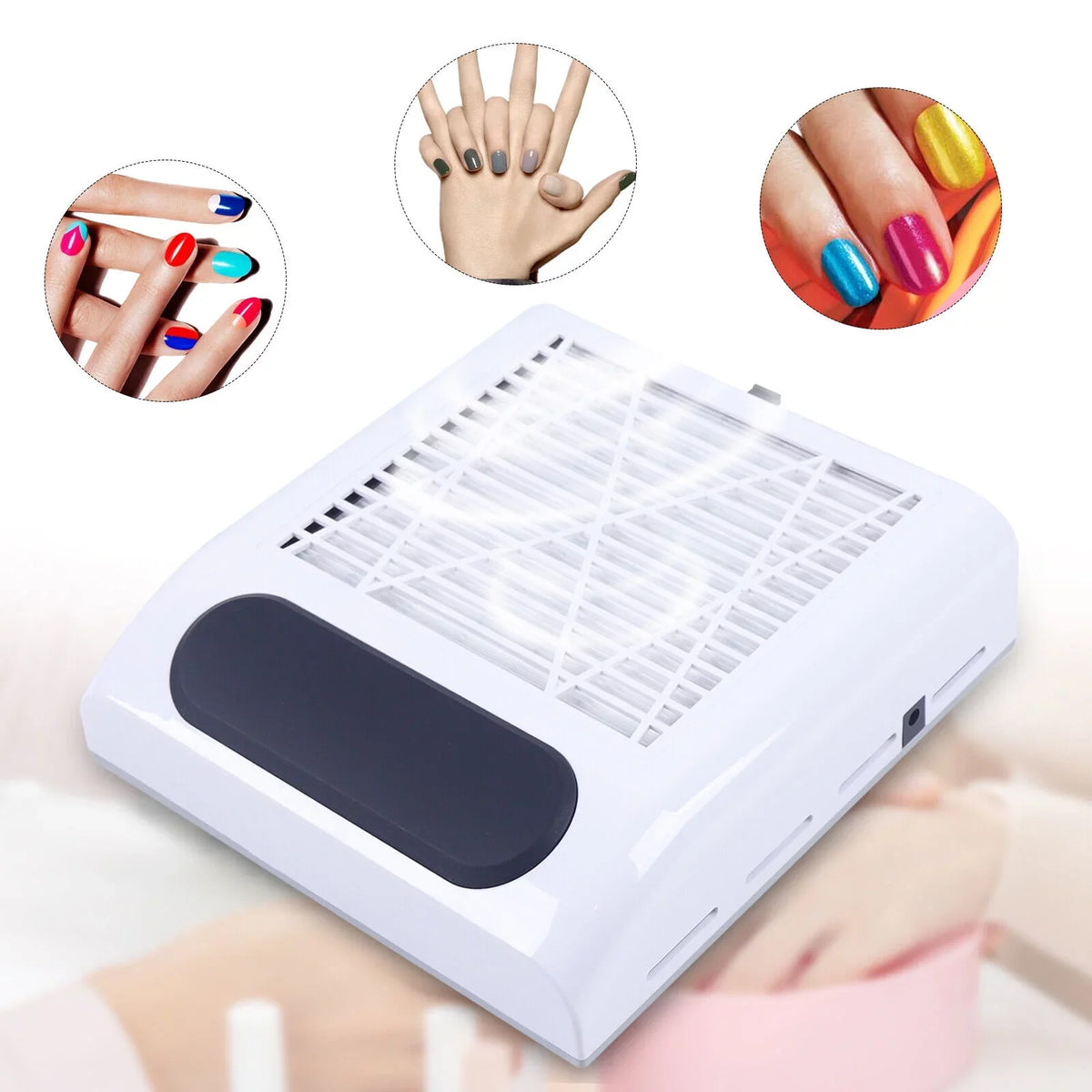 Collector Noise Fan Manicure Low Filter Easy Cleaner Tool Operation Suction Dust with Vacuum Handrest Nail Salon Professional Comfortable
