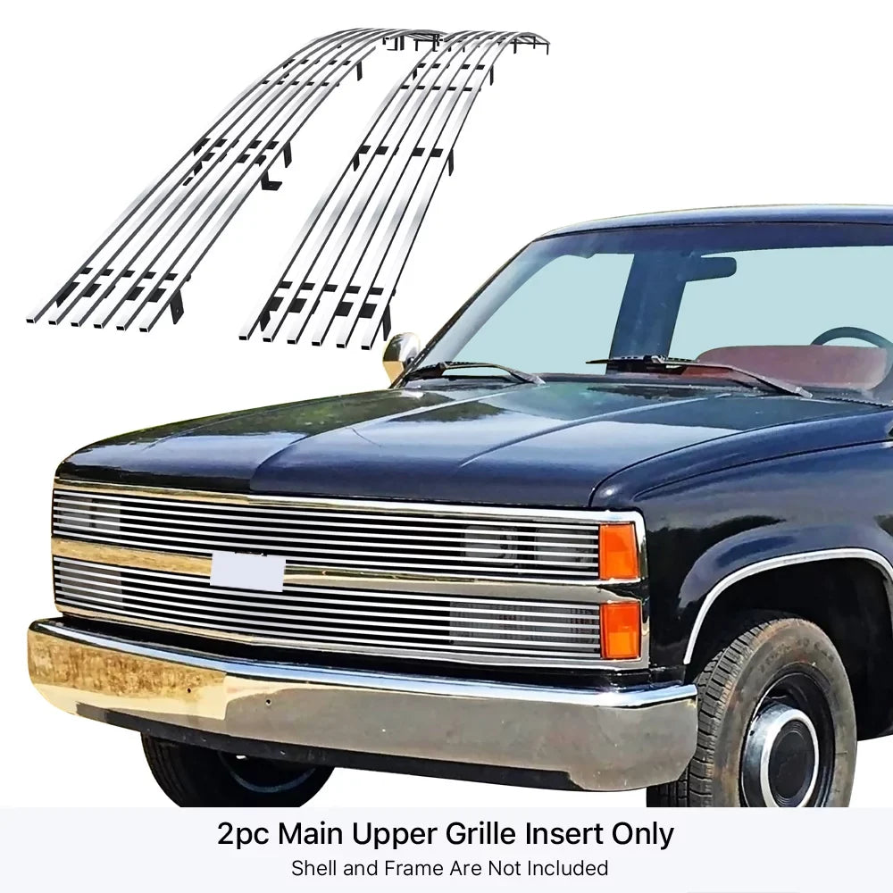 Billet 8x6 88-93 Grille Upper Main 1992-1993 Pickup Chevy Stainless C Blazer K Fits Chrome & Premium Steel N19-S54258C with Suburban