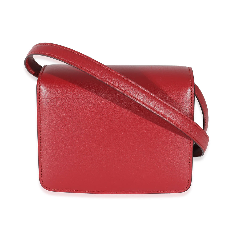 Bag Small Smooth Calfskin Pre-Owned Box Red Classic Celine