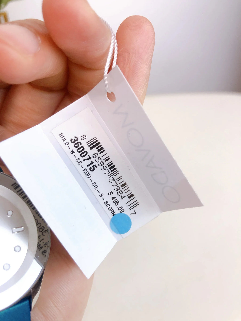 3600715 Watch Green Dial Movado Strap Women Bold Swiss Silver Silicon