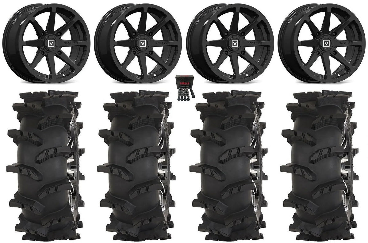Sportsman Max RZR V01 Black Tires Outlaw Valor Wheels Ranger 15" 33"
