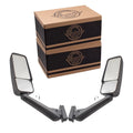 25886110 Compatible Topkick Kodiak Driver and with Replacement 2003-2009 Truck Door Brock Manual Passenger Set Mirrors View Side