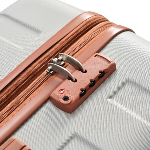 Model Light Lock Luggage 20''24''28''( Brown) Luggage 3pcs Clearance Expandable with and Sets Wheels Suitcase Lightweight Hardshell Grey Durable Spinner New Hardside Suitcase sets
