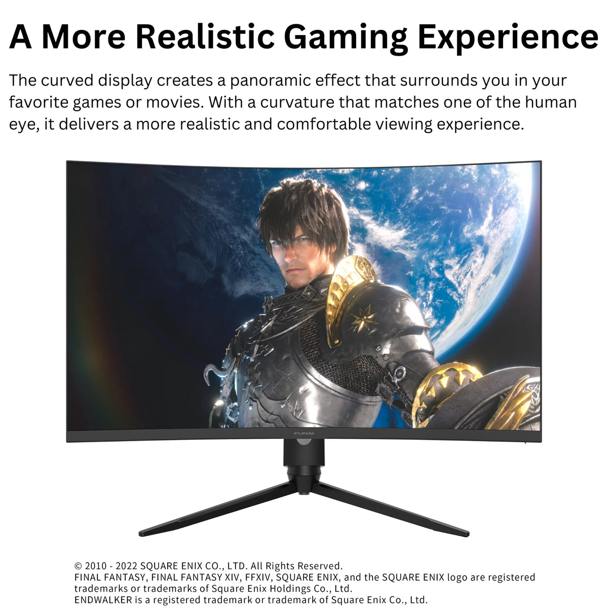1ms, Monitor Curved AMD Premium FHD HDR, VA, 240Hz, Funai (FGM-32C545) Gaming 32" FreeSync™ Enabled