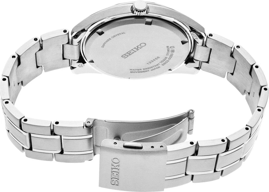Black Watch Quartz Men's Dial SUR375 Classic Seiko