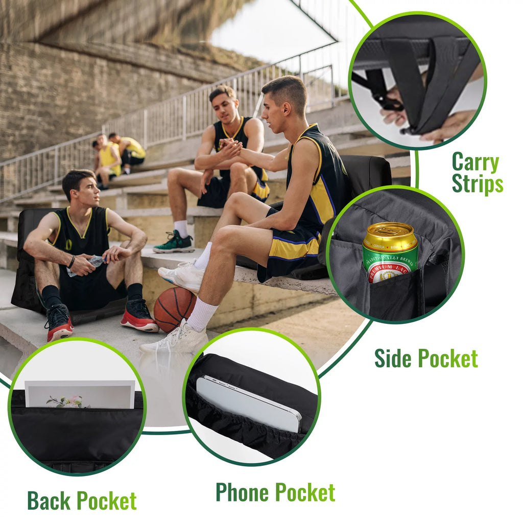 Lawns, Tournament for 2 for Wide Soccer Chair Bleacher National Backyards Stadium Worcest Women's Seat, Folding Moistureproof Thicken Bleachers, Pack