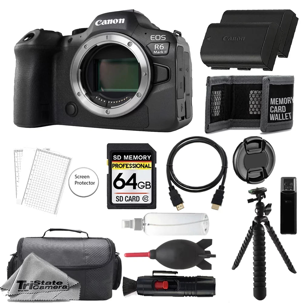 (Body) Extra Mark + Mirrorless Accessory R6 Canon + 64GB Camera Battery- Kit 5666C002