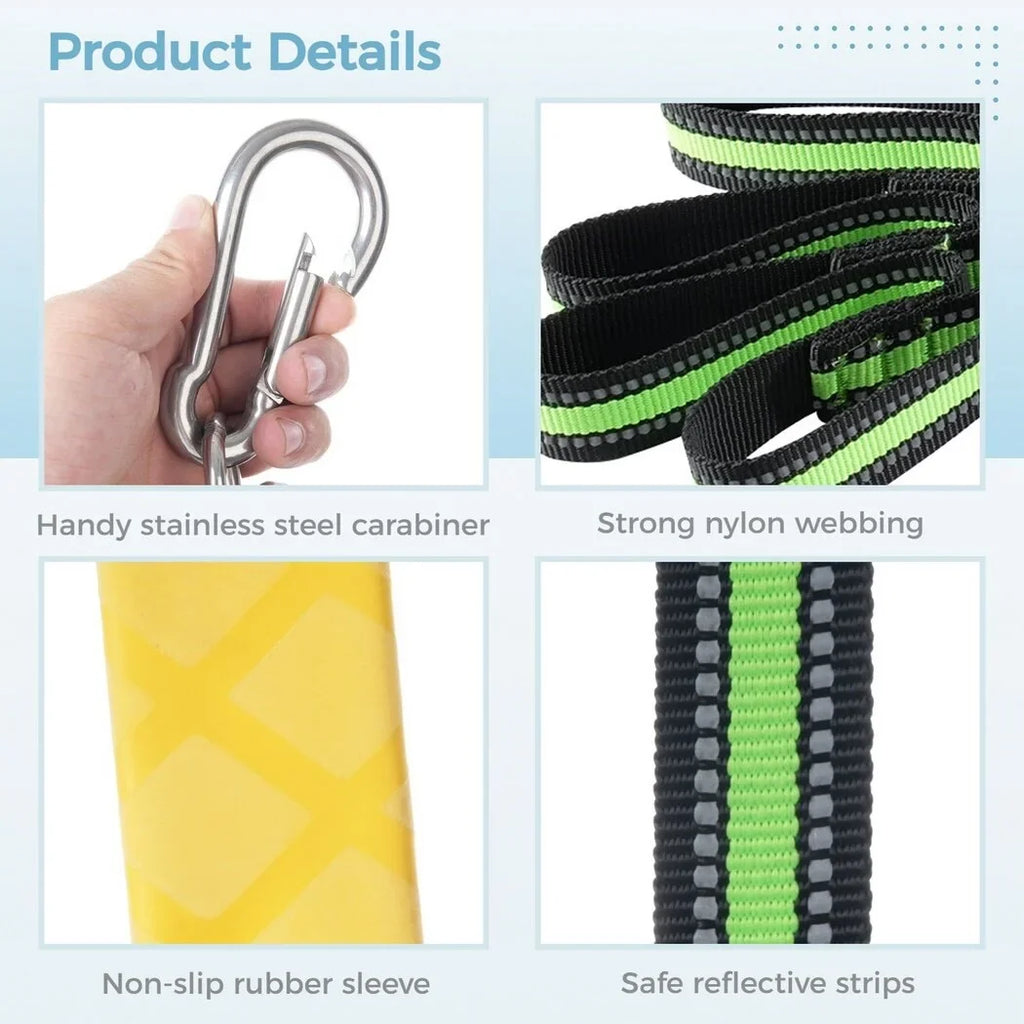 4-Step Foldable Heavy Inflatable Rope Portable exterior Climbing Boat, Ladder, Sailboat, Canoeing, Duty Ladder, Boat Kayak, Rope for Ladder Boarding Motorboat Ladder, Swim