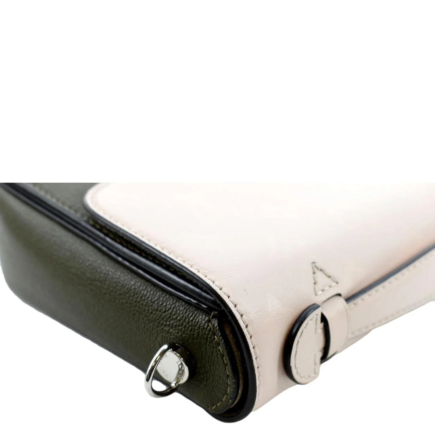 Khaki Leather Calfskin Green Saddle Very Bag Shoulder Pre-owned