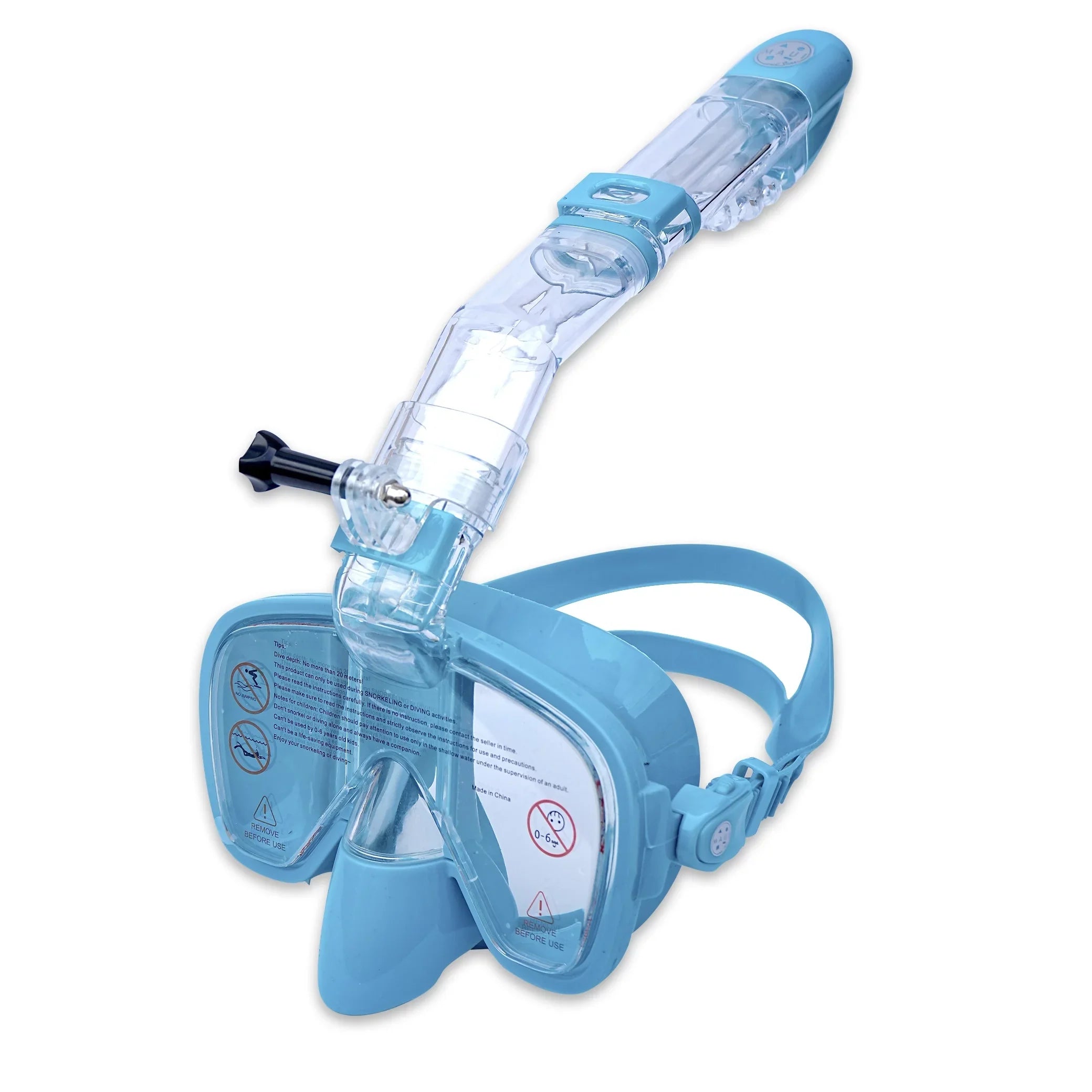 Snorkel and Mask Half Maui Sons Hi Blue