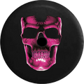 Pink Shield Spare 2019 Glowing Backup Inch Almost Wrangler 3D for Cracked Camera Tire Skull 2018 Jeep 33 Grinning