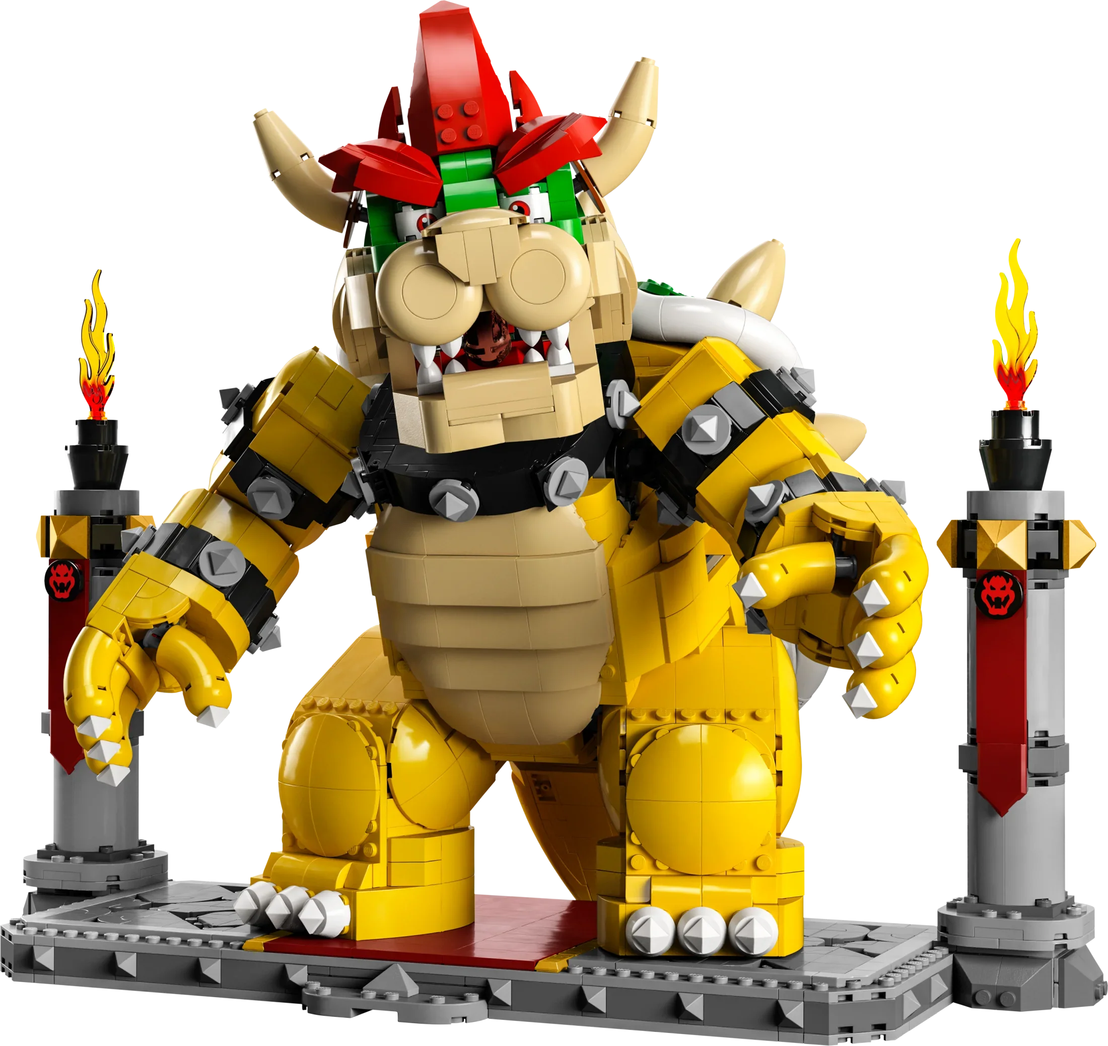 Figure Character and 3D Battle Bowser, Mighty Posable Mario for Kit, Collectible Display Mario Platform, Super The Idea of with Fans Video Bros, 71411 Game Toy Build Super