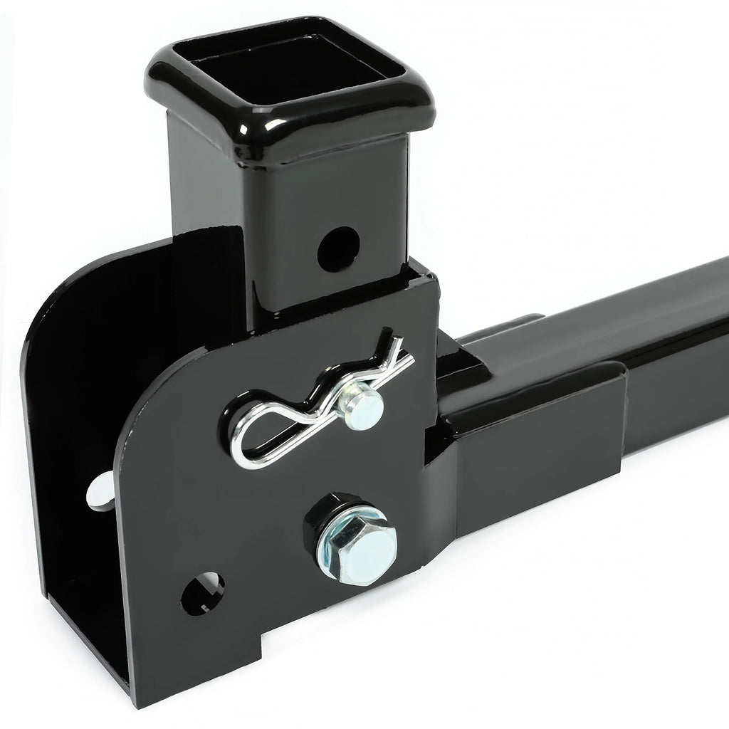 to Mount Receiver Black Up Pounds Trailer Folding Tongue 500 Kojem Cargo Carrier Hitch Weight Wheelchair Steel 2”