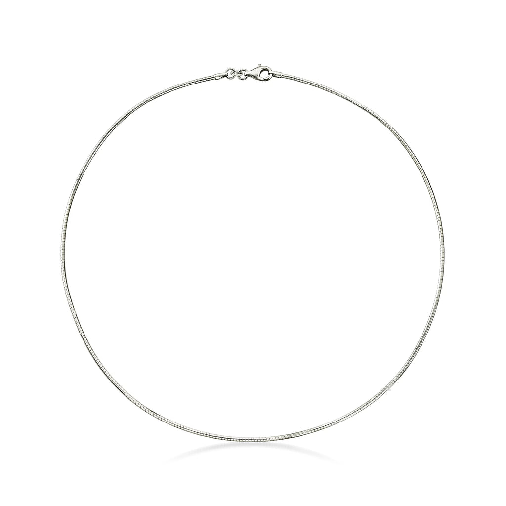 Italian Silver Ross-Simons Women's, Necklace, Omega Adult Sterling 1.5mm