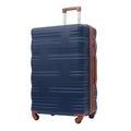 with Lock Travel 24" ABS Luggage Wheels Suitcase Expandable Spinner Hardside on Carry Luggage TSA Luggage