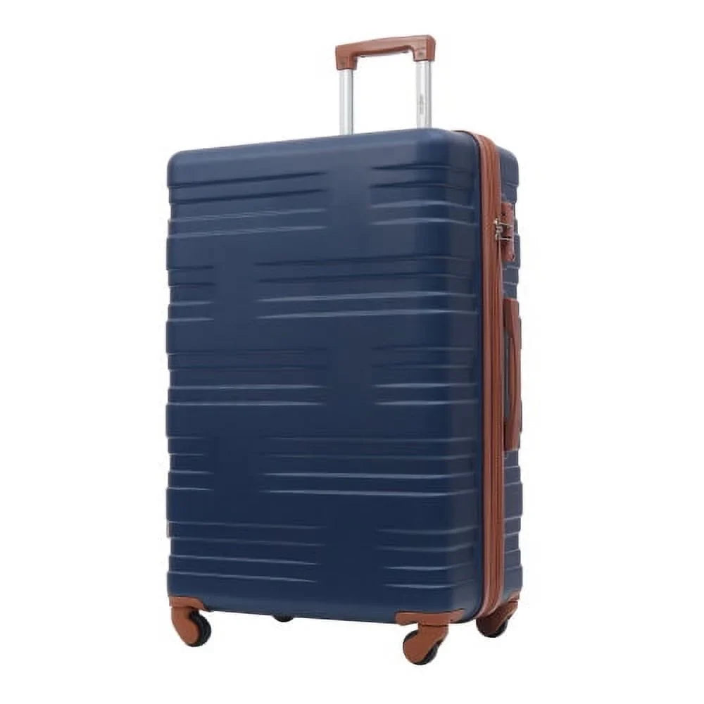 with Lock Travel 24" ABS Luggage Wheels Suitcase Expandable Spinner Hardside on Carry Luggage TSA Luggage