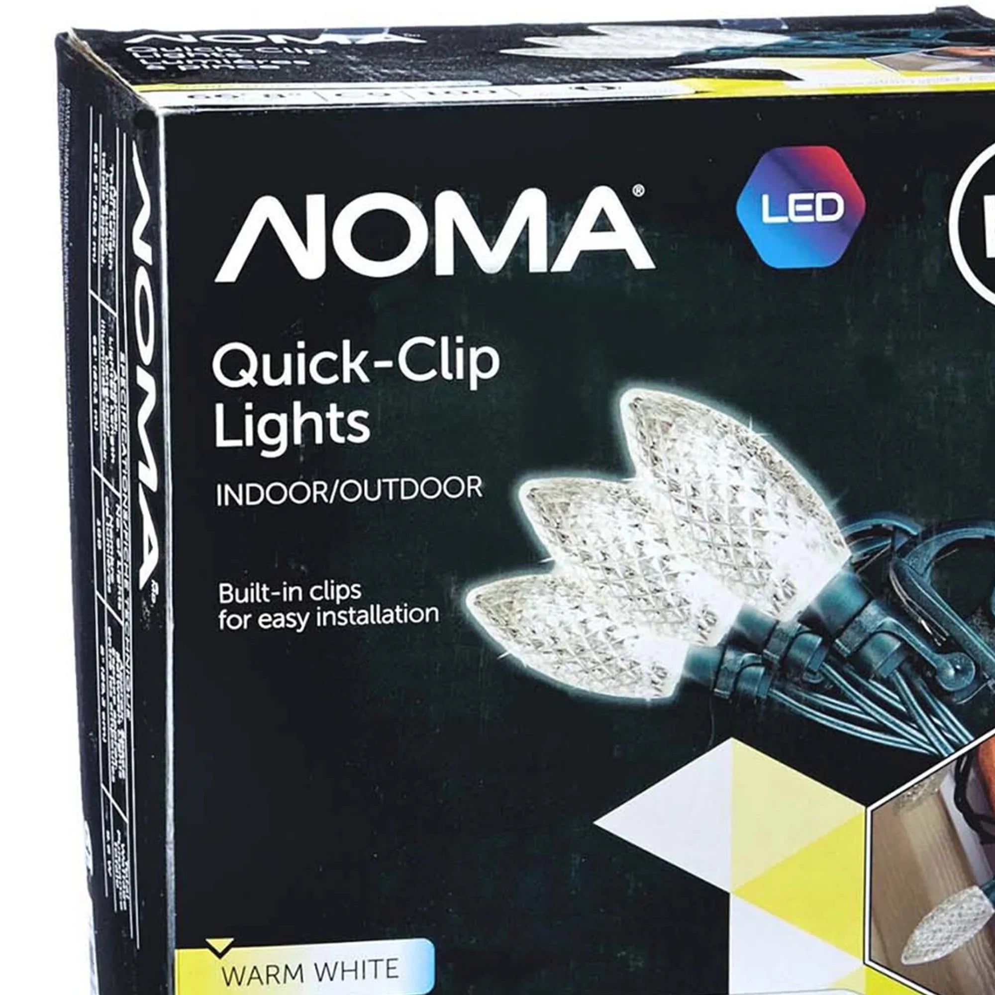 C9 Christmas Bulbs Warm 100 Clip (3 Pack) String Quick Lights