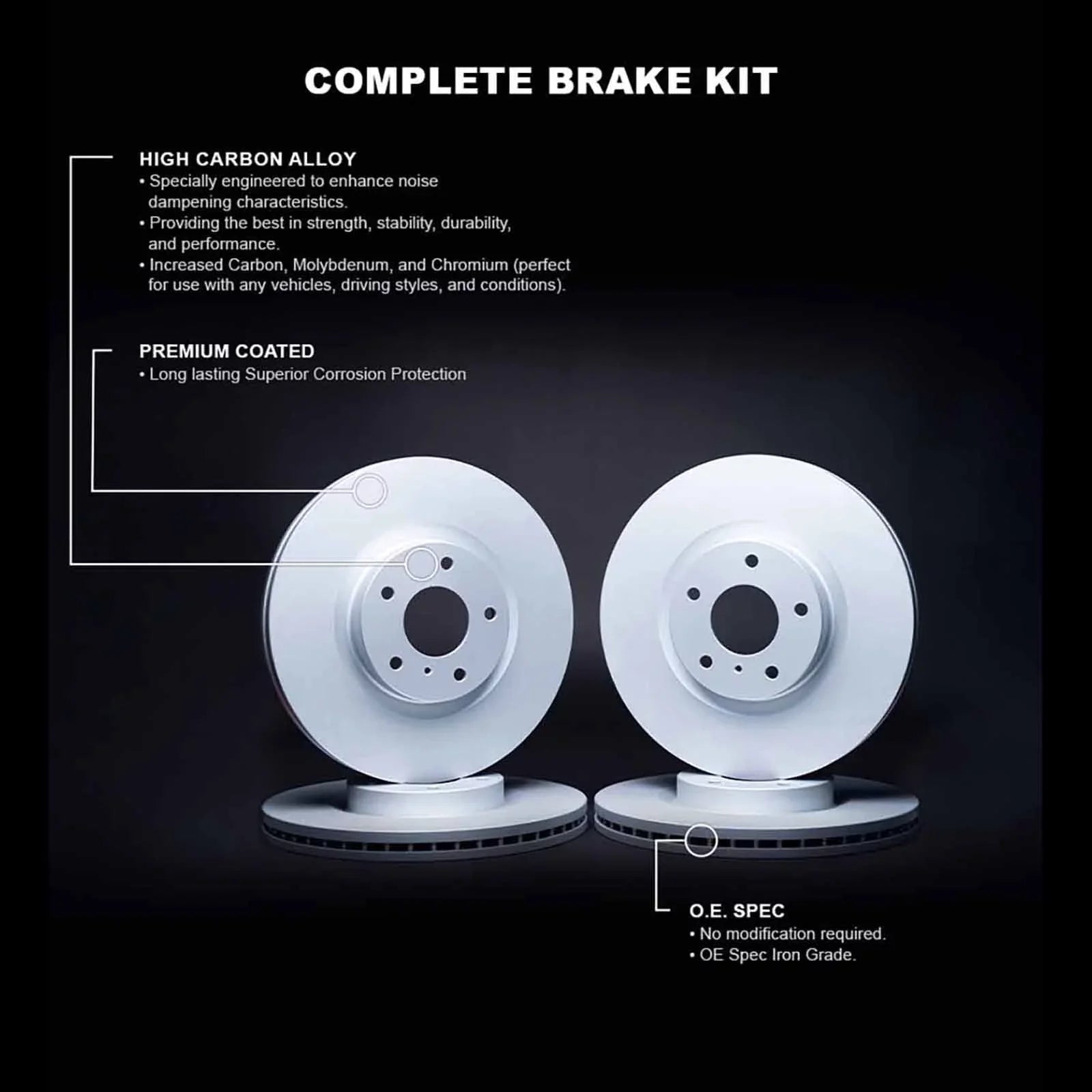 R1 2011-2014 R1 select: 74014 Coated Fits Carbon Concepts Concepts Wdpn2 , Brake Rotor 2013