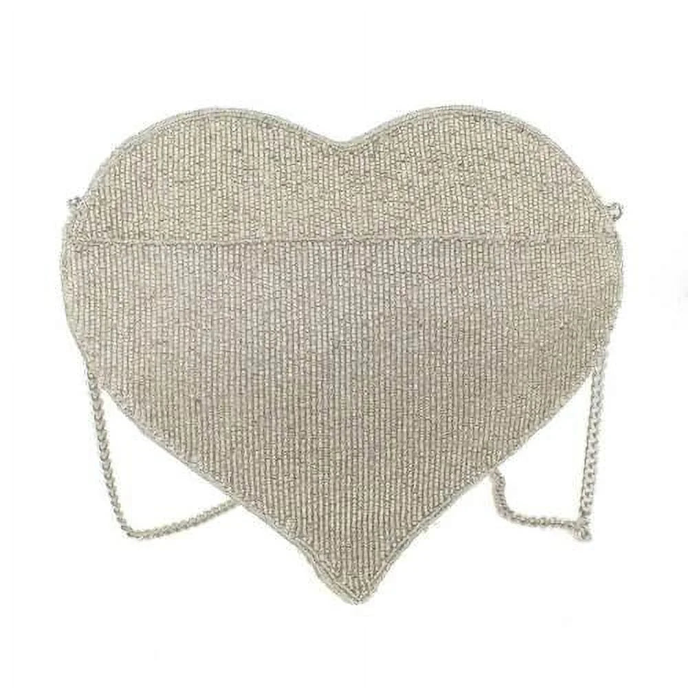 Handbag Love Silver Beaded Heart Frances Mary spring of Spark Crossbody