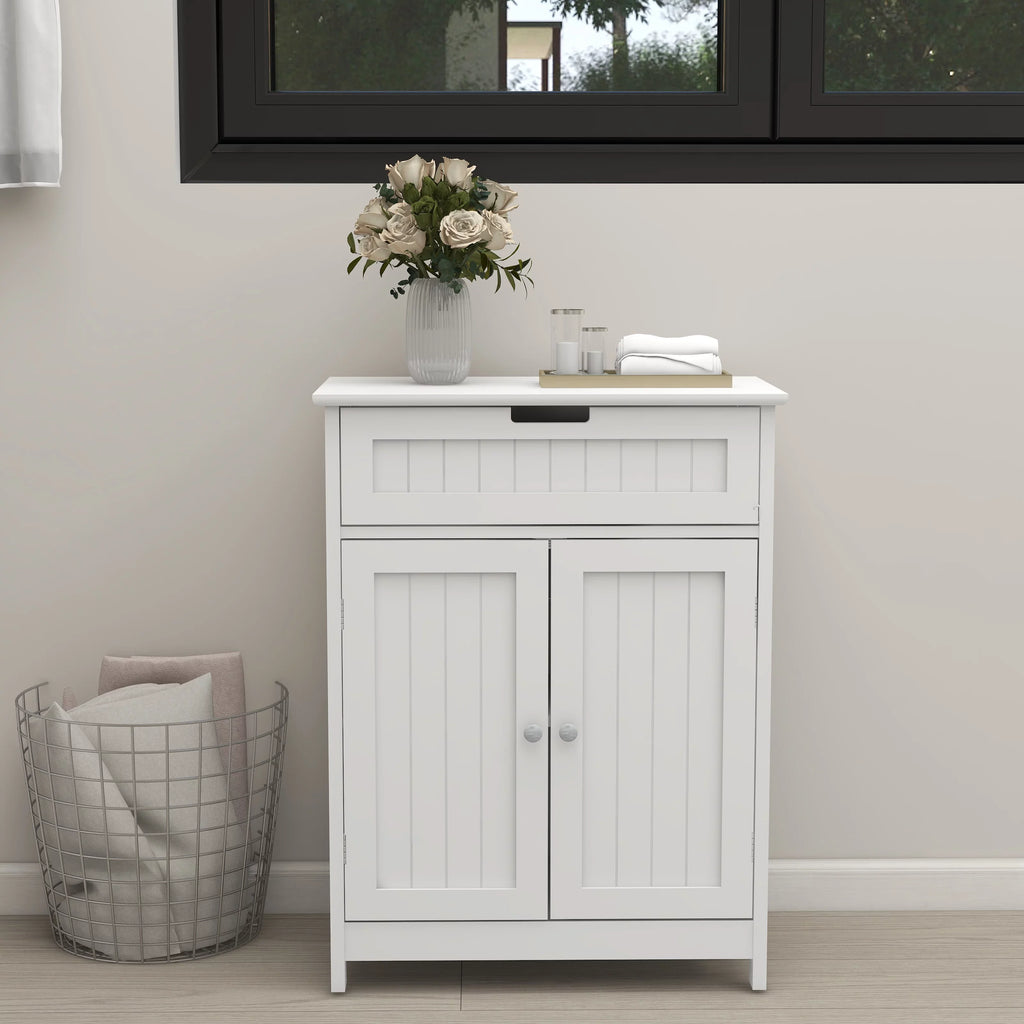 1 White Drawer Wood Elegant Adjustable Versatile Living Room. Bathroom Freestanding and Storage Shelf Organizer 2 Design in for Bathroom Doors, Floor Cabinet