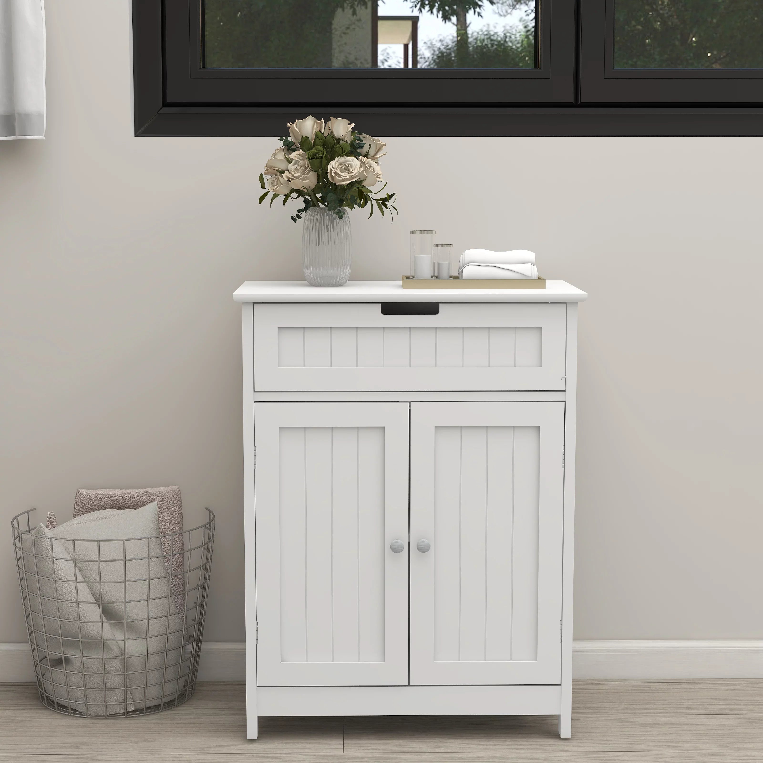 1 White Drawer Wood Elegant Adjustable Versatile Living Room. Bathroom Freestanding and Storage Shelf Organizer 2 Design in for Bathroom Doors, Floor Cabinet