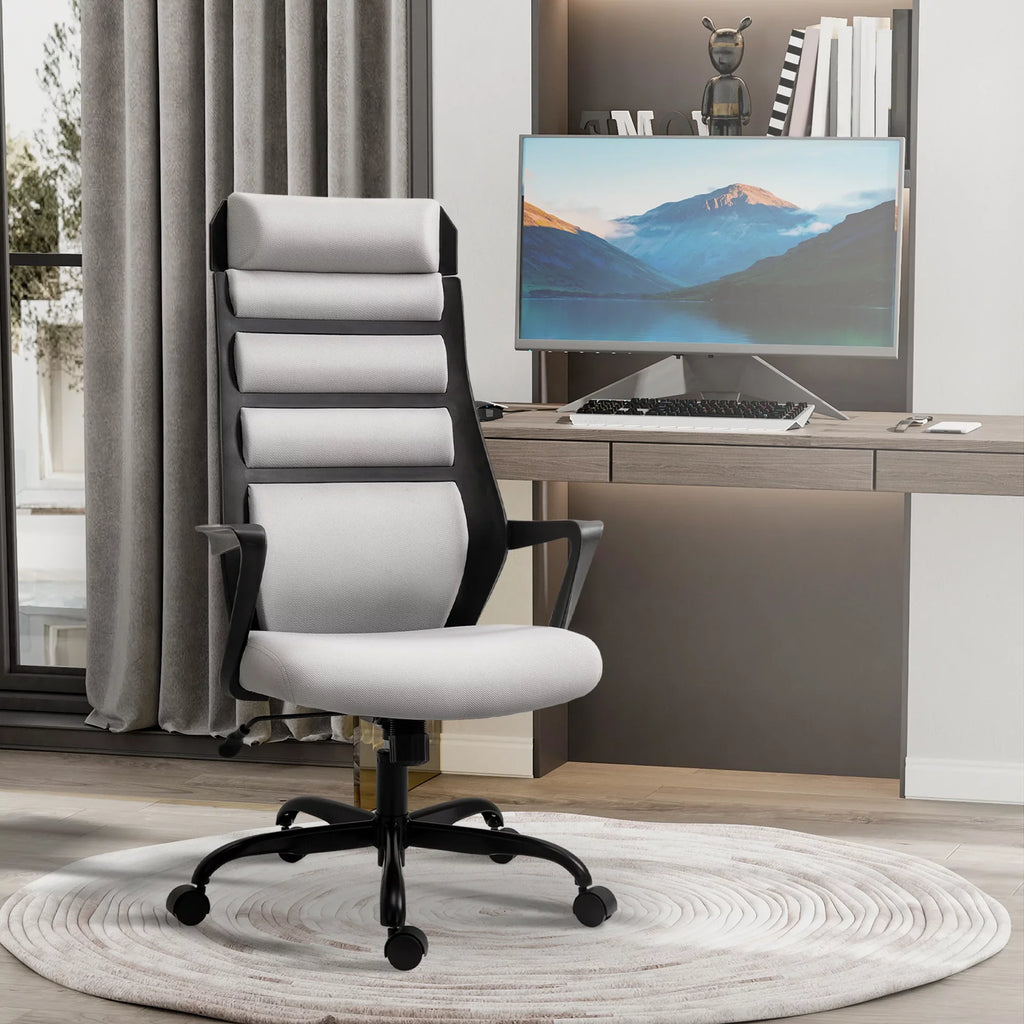 with lb. 26.75 Swivel Vinsetto Height, & Capacity, 275 Adjustable Chair Grey in Executive