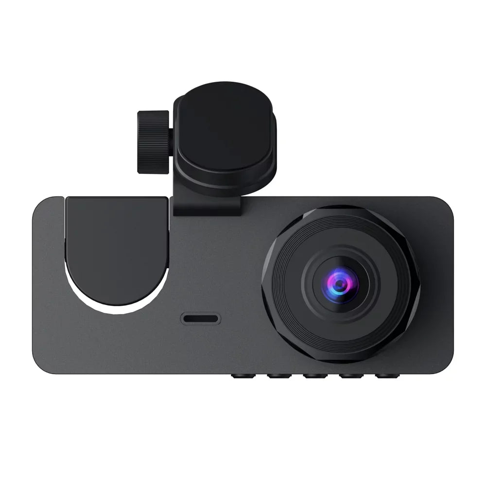 Camera Recording Lock Support 2 Recorder Inside One-Key & & Shinysix Driving Motion Inch Rear 1080P Camera Loop Night-Vision Front Detection Dashcam Screen Dash DVR