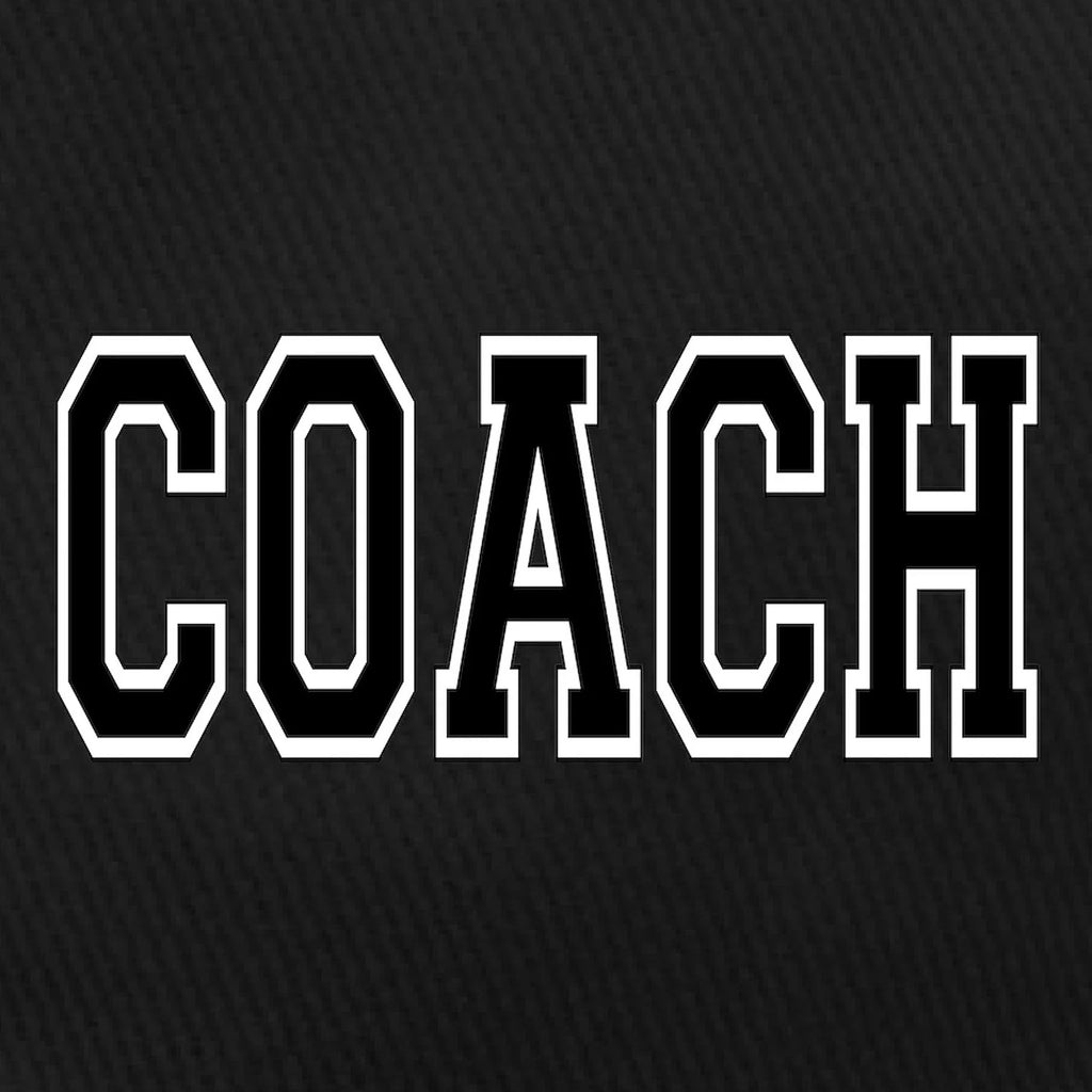'- Printed CafePress Coach - Hat Black Cotton Cap Black Canvas Baseball Adjustable