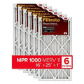 Micro Filtrete 1000, Defense, Allergen Filter, 16x25x1, 6-Pack Air Furnace