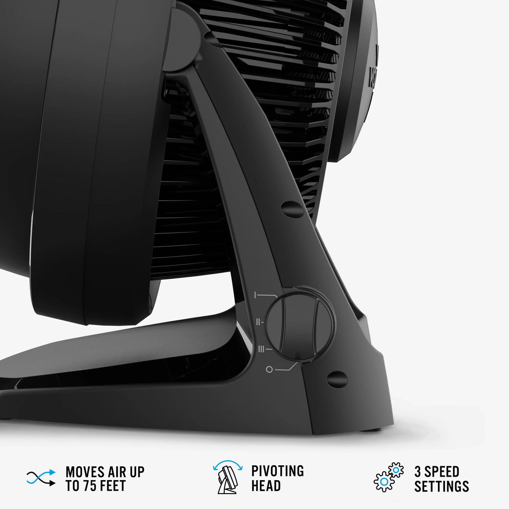 13", Circulator Whole Fan, (New) Air Floor Vornado Room 62 Black