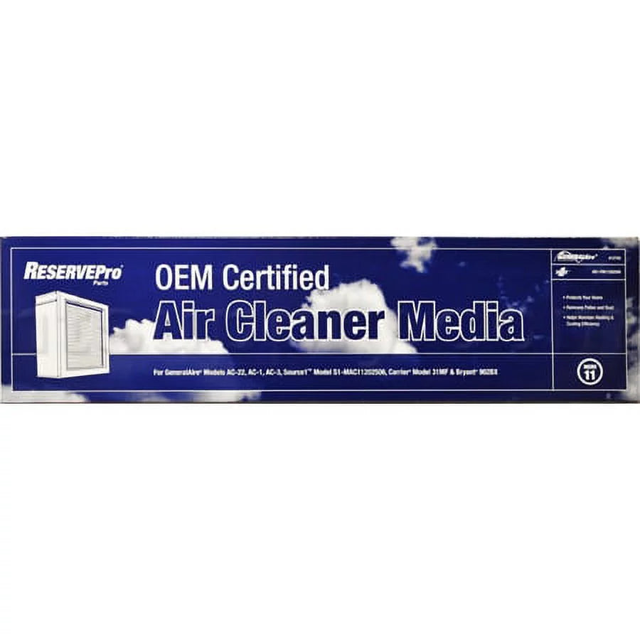 4001 Replacement Expandable Micro-Fiber 12758 Air Filter MERV11 Generalaire