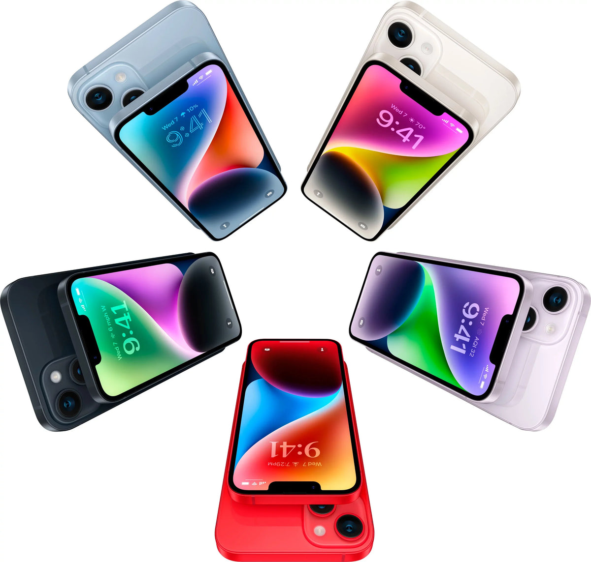 iPhone Wireless) MQ3W3LL/A Blue (Cricket Restored 14 (Refurbished) 128GB
