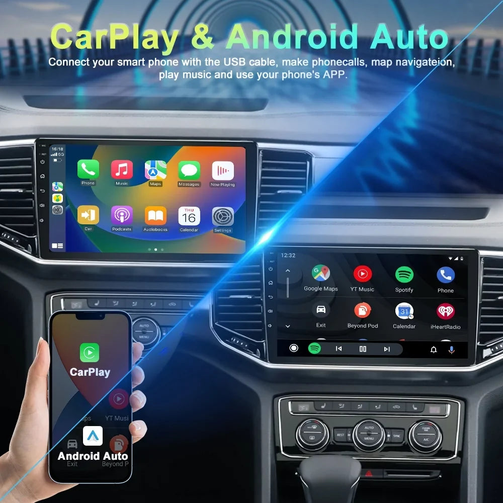 4-64GB Honda Radio For Carplay Android13 Car 1997-2001 Stereo