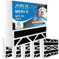 FILTERS by MPR Premium Filter 6 AC MERV Carbon & Furnace Eliminator Pack Air WICKED 16x20x4 Odor 16x20x4 Comparable USA 700 HVAC to Filters AIR. Filter 5 AIRX Made CLEAN FPR 8