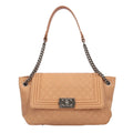 Ladies Leather (Good) Pre-Owned Shoulder Beige Boy BRB10010000013292 Chain Bag