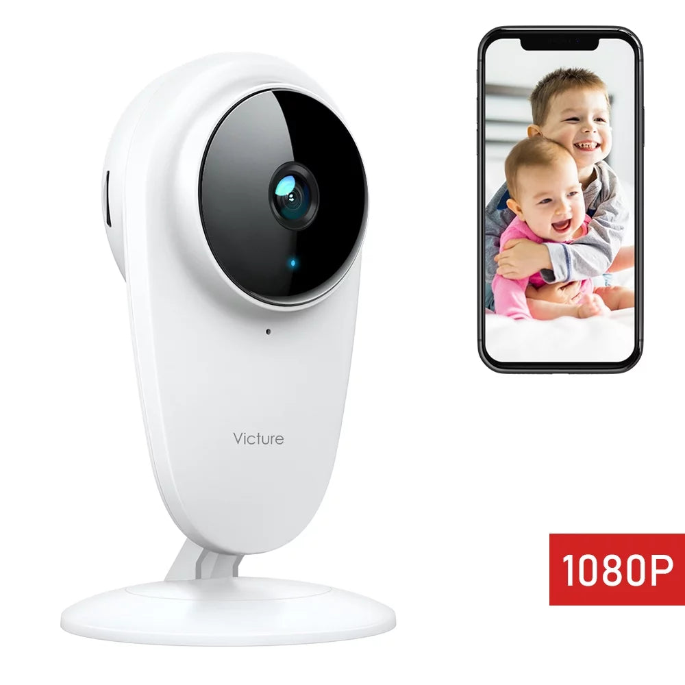 Vision, with Baby WiFi Night Home Smart Security 1080P White Indoor Victure Color Monitor, Camera