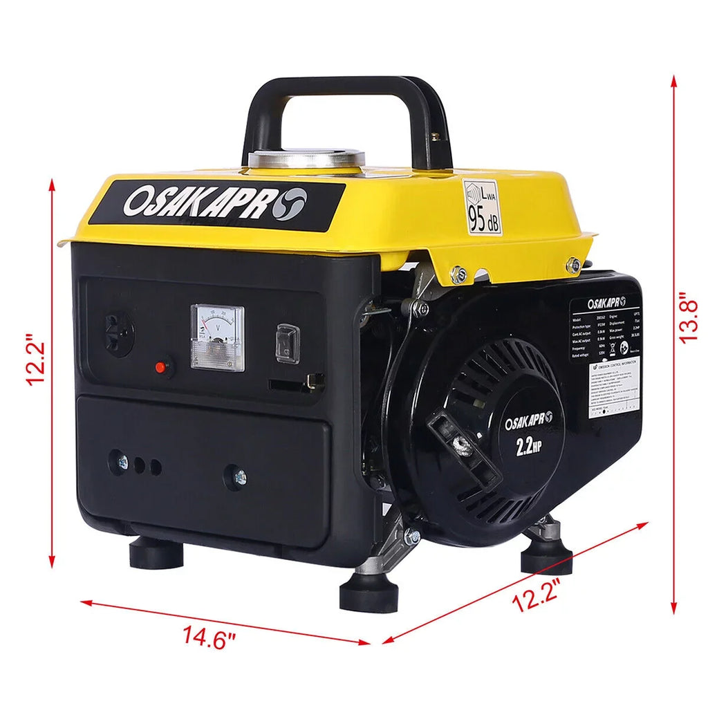 (Black CARB EPA Powered Noise Backup III Generator, Yellow) Generator Use Gas Watts Home Lightweight Low Compliant for ＆ Portable Ultra Outdoors Camping & 900 and