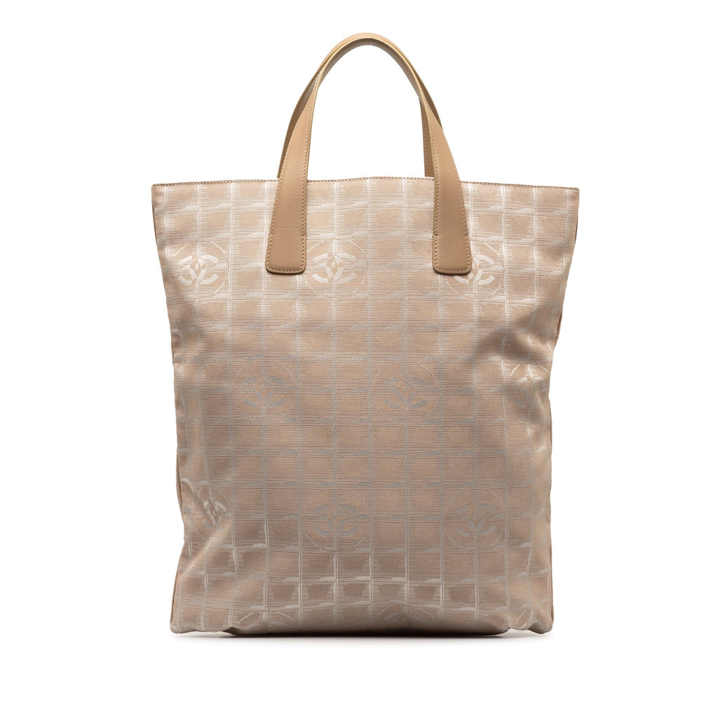 Pre-Owned Brown Authenticated New (Good) Fabric Tote Tote Line Nylon Travel Unisex Bag