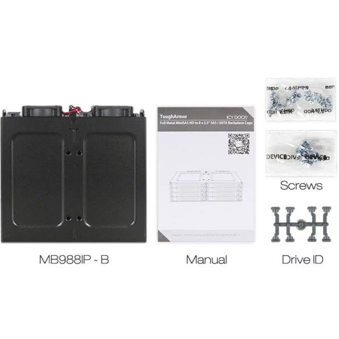 MiniSAS 5.25 8x2.5 in MB998IP-B Swap 1 Backplane bay Hot x