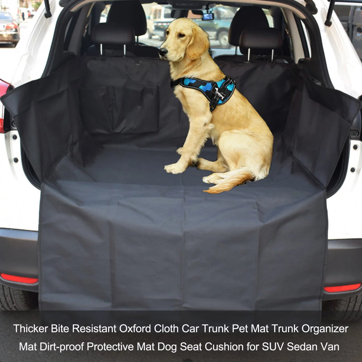 Mat Dog Thicker Trunk Pet Dirt-Proof Suv Trunk Bite Cloth Van Sedan Protective Organizer Car Oxford Cushion Mat Resistant Seat For Mat